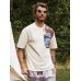 Men Paisley Patchwork Stitching Leisure All Matched T  Shirts