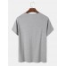 Men Half Buttons Soft Breathable Short Sleeve Casual T  Shirts