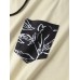 Mens Line Drawing Print Side Stripe Short Sleeve Hooded T  Shirts