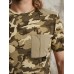 Men Gingham   Camo Print Single Pocket Hem Cuff Skin Friendly Short Sleeve T  Shirt