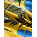 Mens Tropical Plants Print Patchwork Holiday Loose Drawstring Shorts