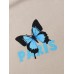 Men Figure   Butterfly Print Art Style Soft Skin Friendly Matched Casual T  Shirts