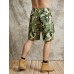 Men Colorblock Paisley Graphic Wide Legged Loose Fit Street Cargo Shorts