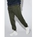 Men Pure Drawstring Loose Jogging Sweatpants